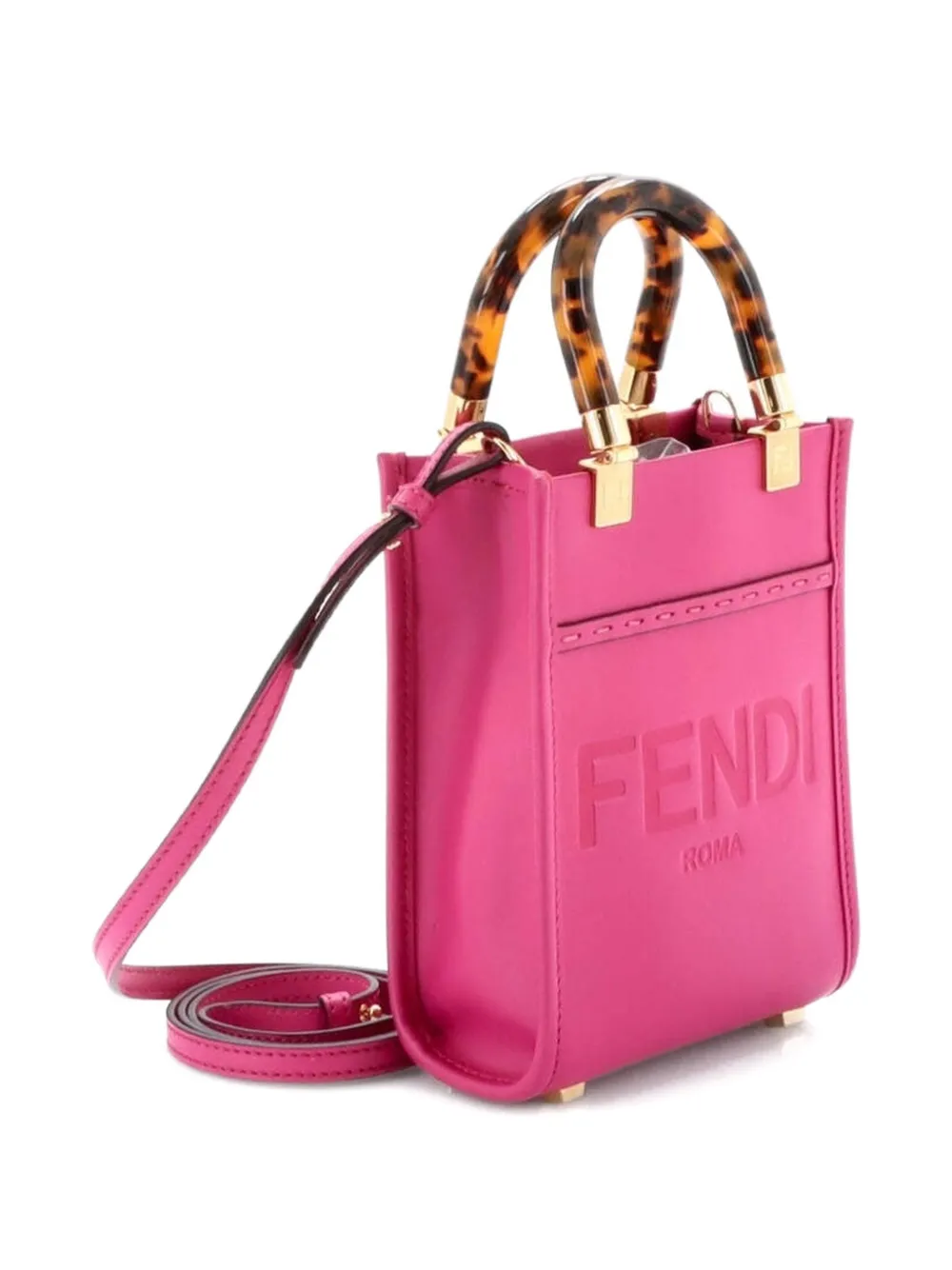 Sunshine Shopper Tote Leather Mini crossbody bag
