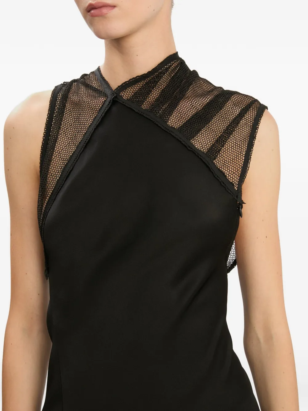 Victoria Beckham Mesh avondjurk Zwart