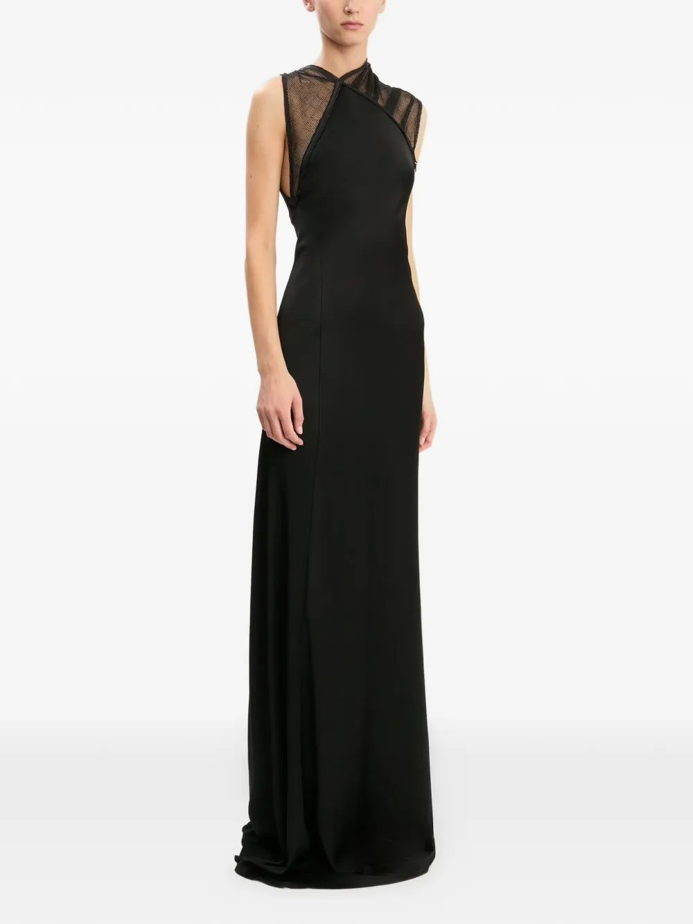 Victoria Beckham Mesh avondjurk Zwart