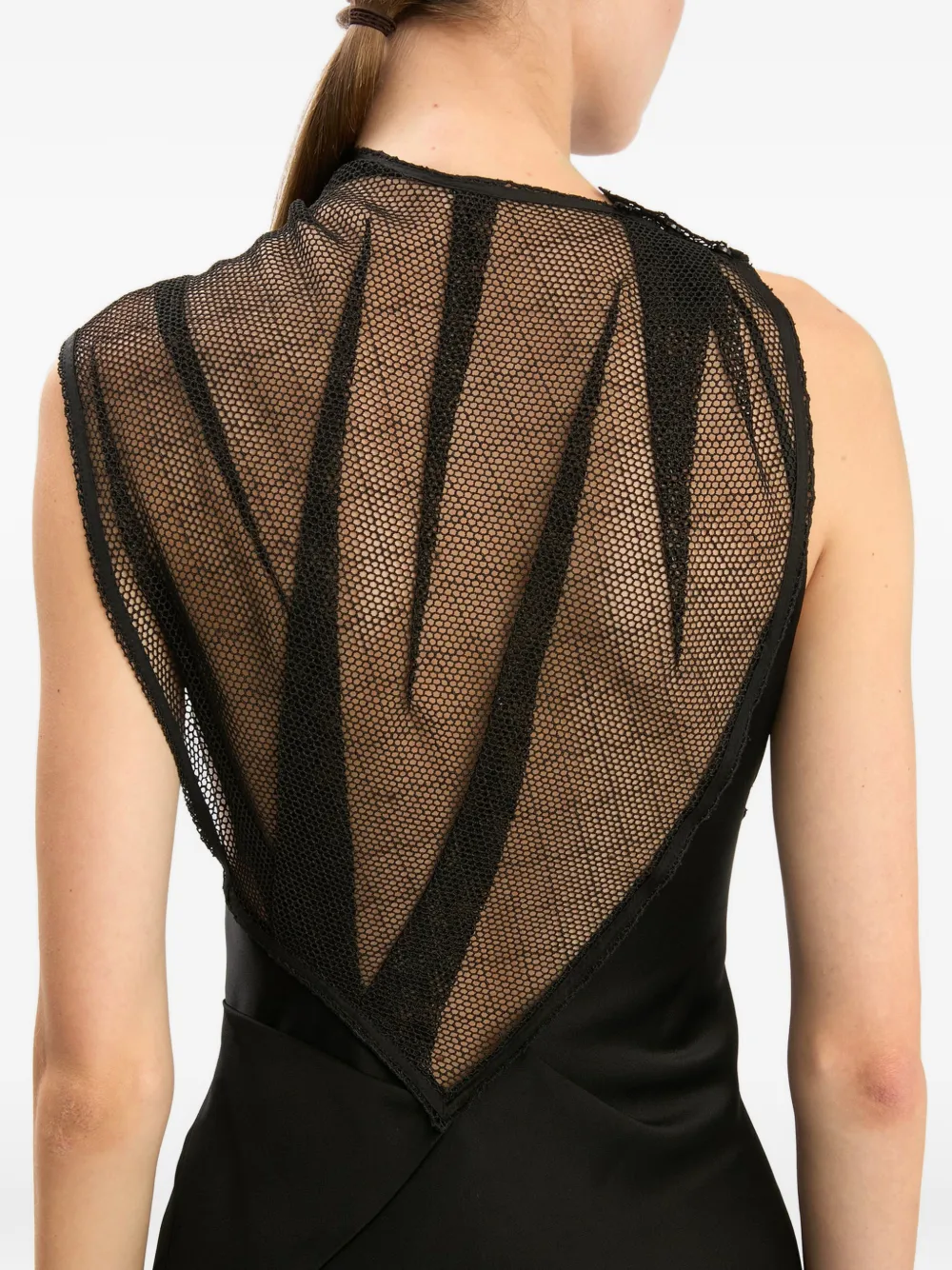 Victoria Beckham Mesh avondjurk Zwart