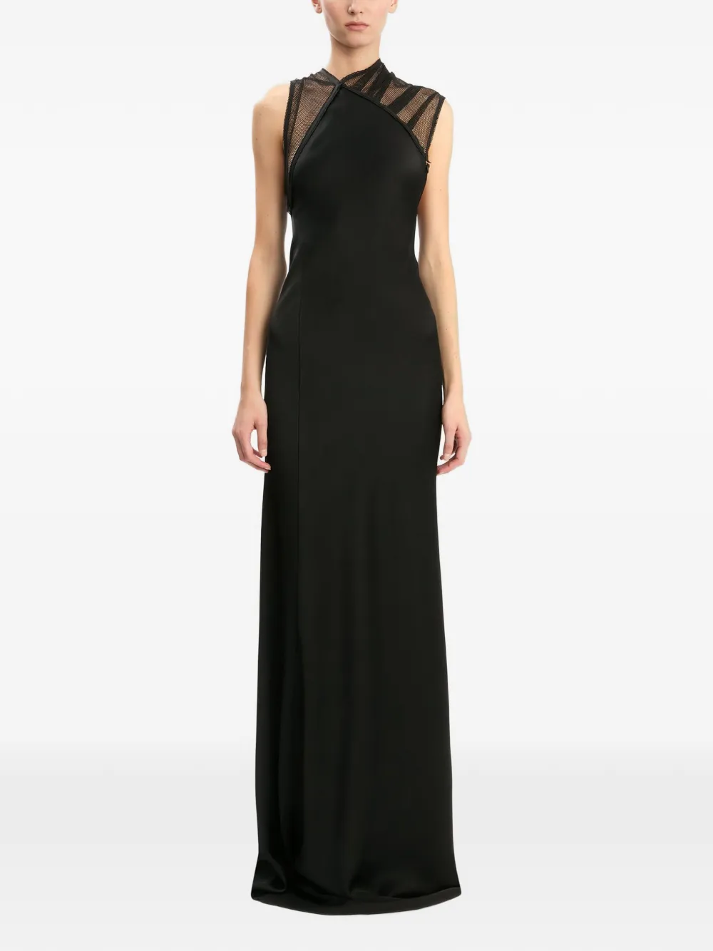 Victoria Beckham mesh gown - Nero