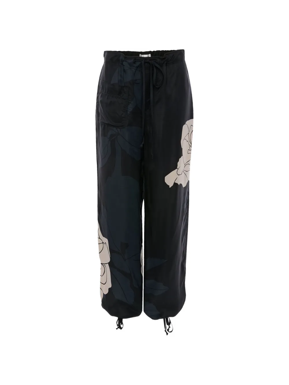Victoria Beckham floral-print cargo pants - Nero