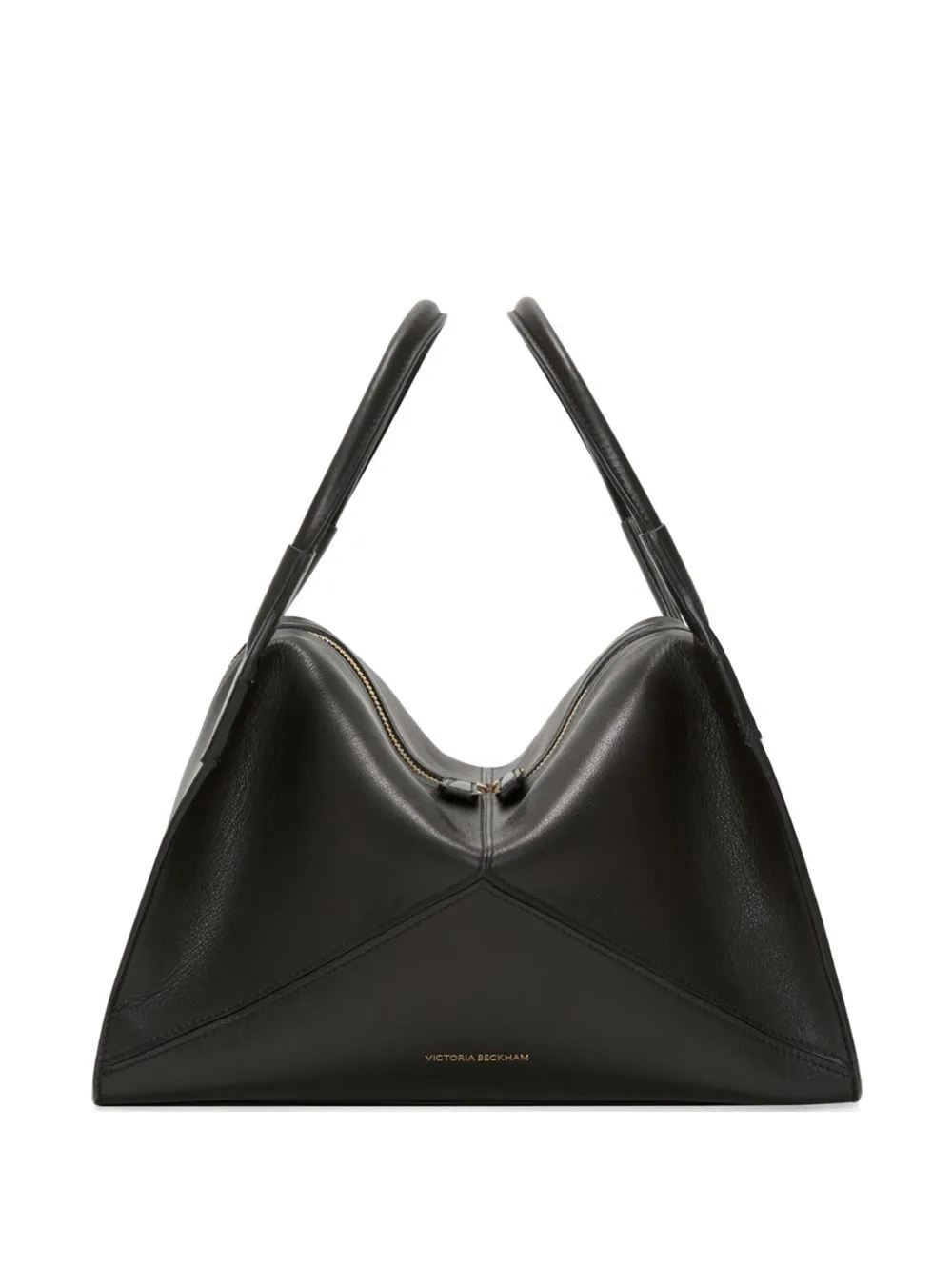 Victoria Beckham plié leather tote bag - Schwarz