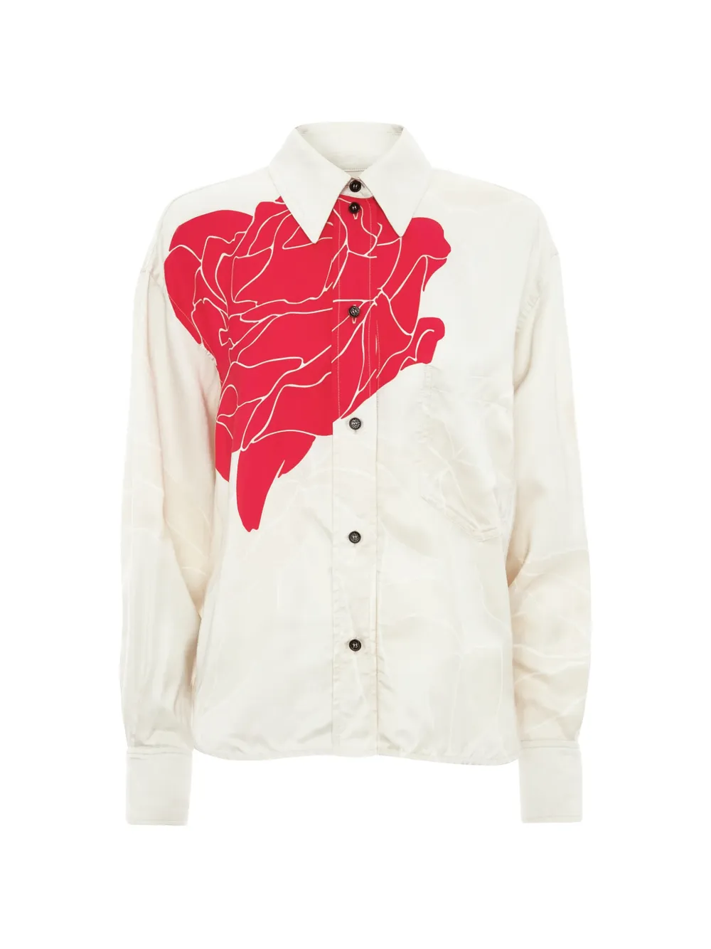 Victoria Beckham Camicia a fiori - Toni neutri