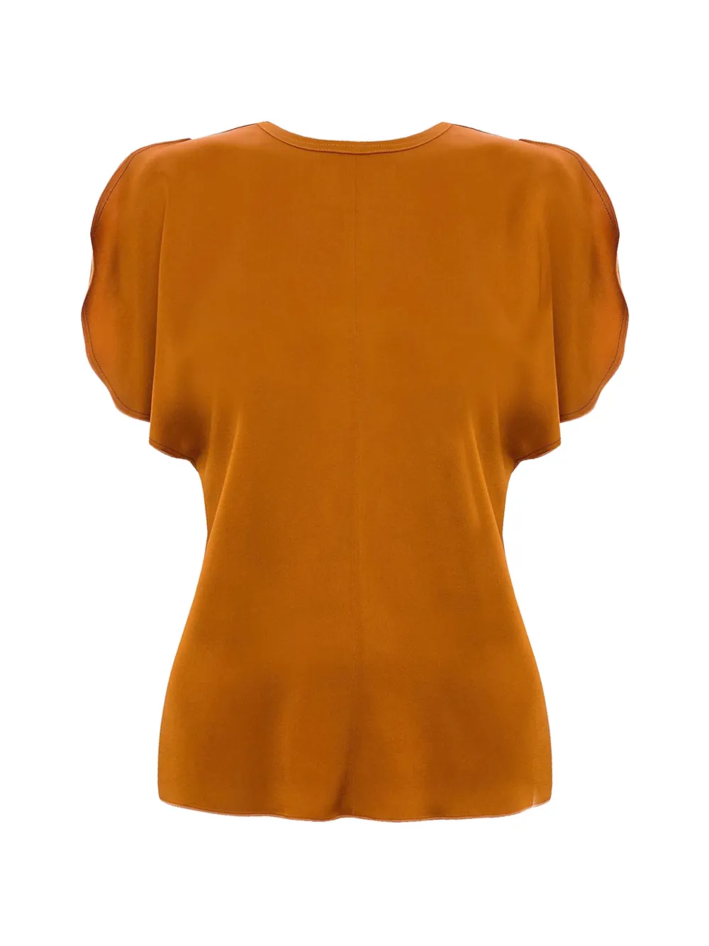 Victoria Beckham Top con maniche drappeggiate - Arancione