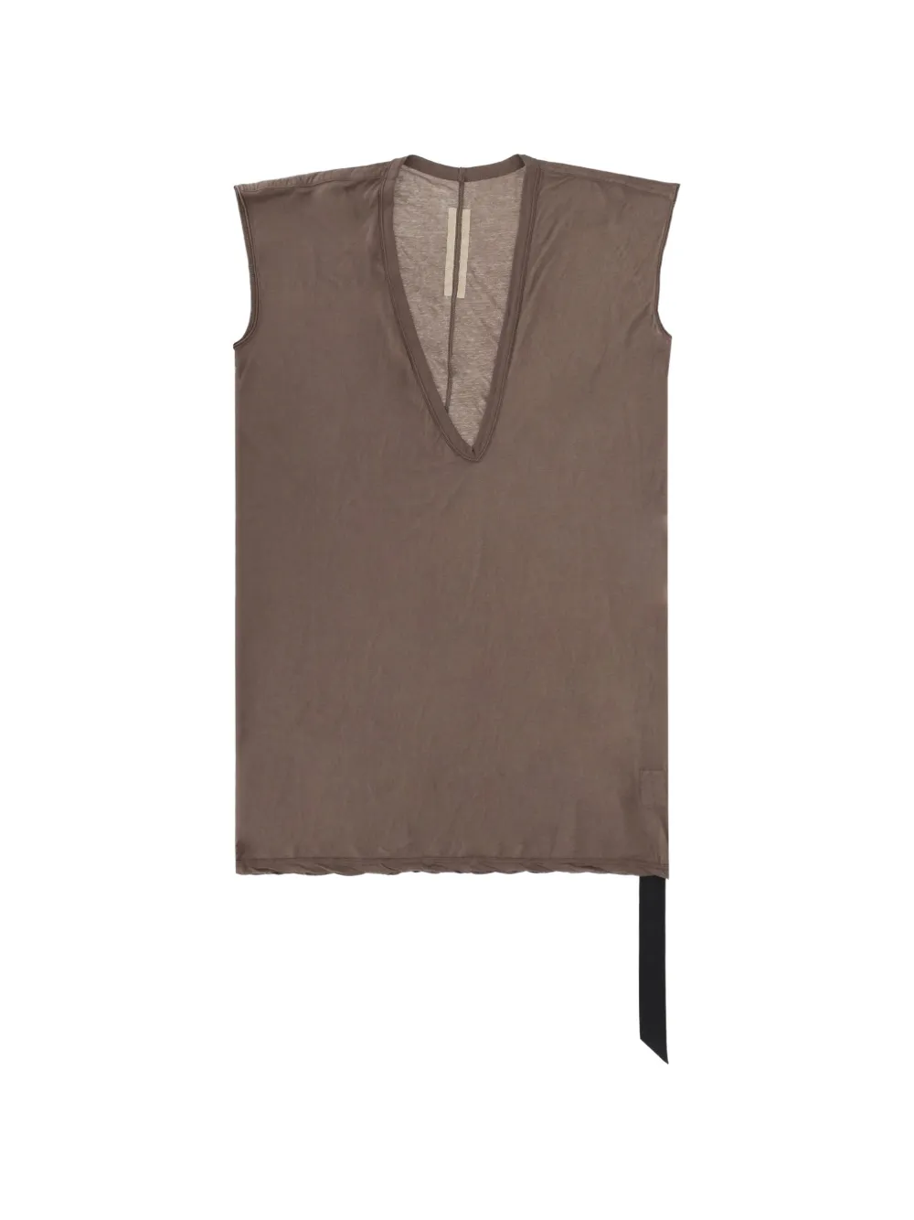 Rick Owens DRKSHDW Dylan V-neck sleeveless T-shirt - Marrone