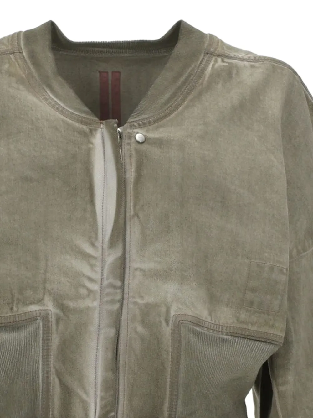  Rick Owens Drkshdw Flight Cropped Jacket - Green 