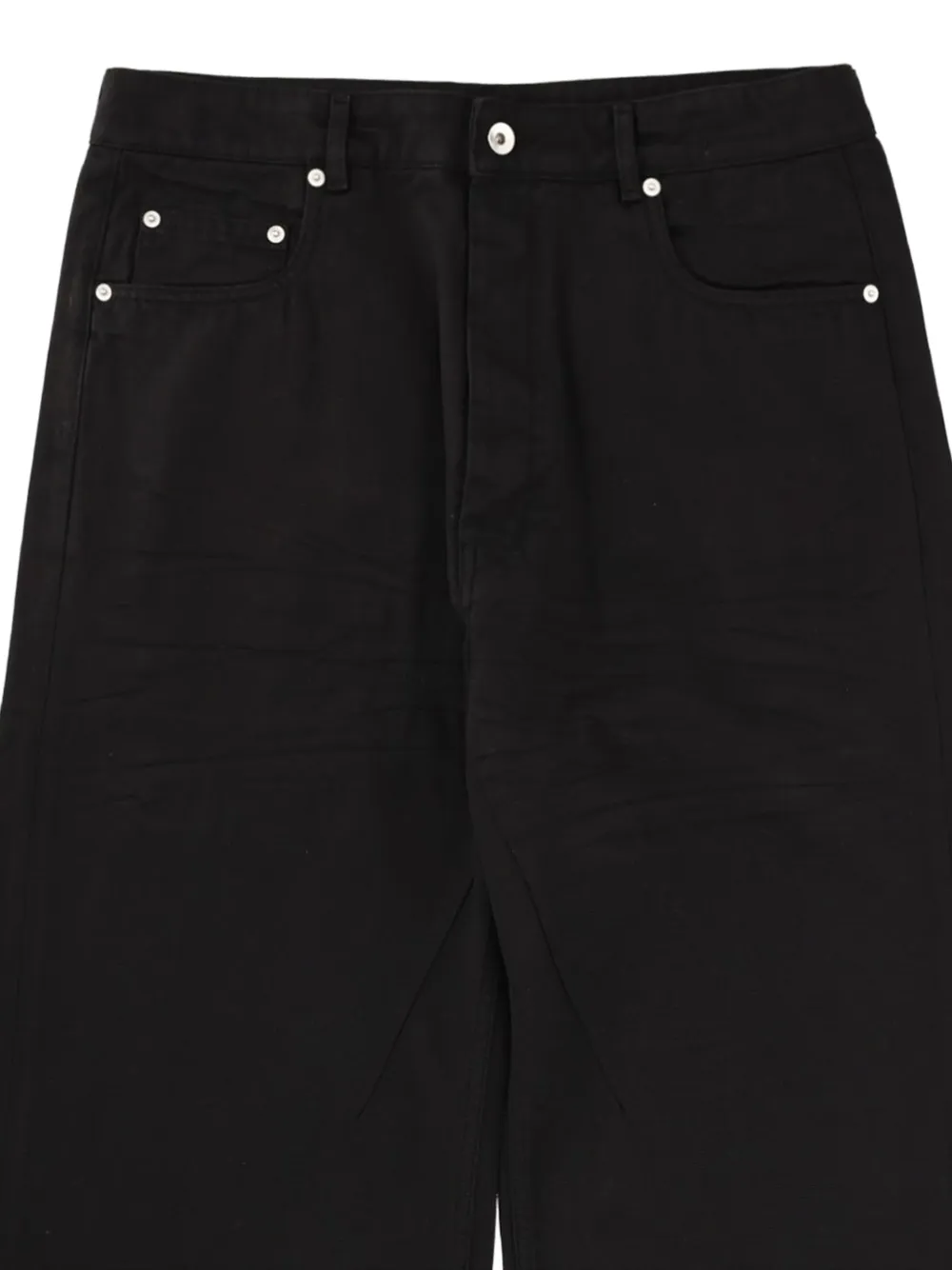 Rick Owens DRKSHDW Katoenen jeans met knoopssluiting Zwart