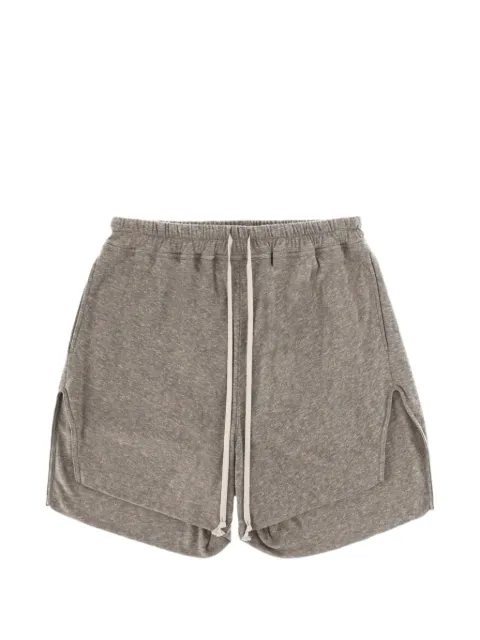 Rick Owens drawstring-fastening layered track shorts
