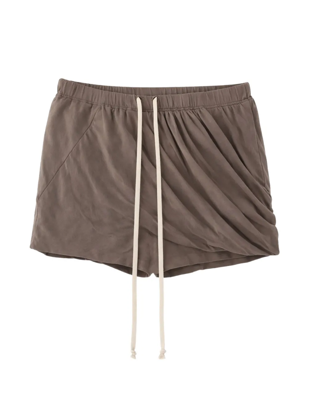 Rick Owens DRKSHDW Buds draped-detail shorts - Marrone
