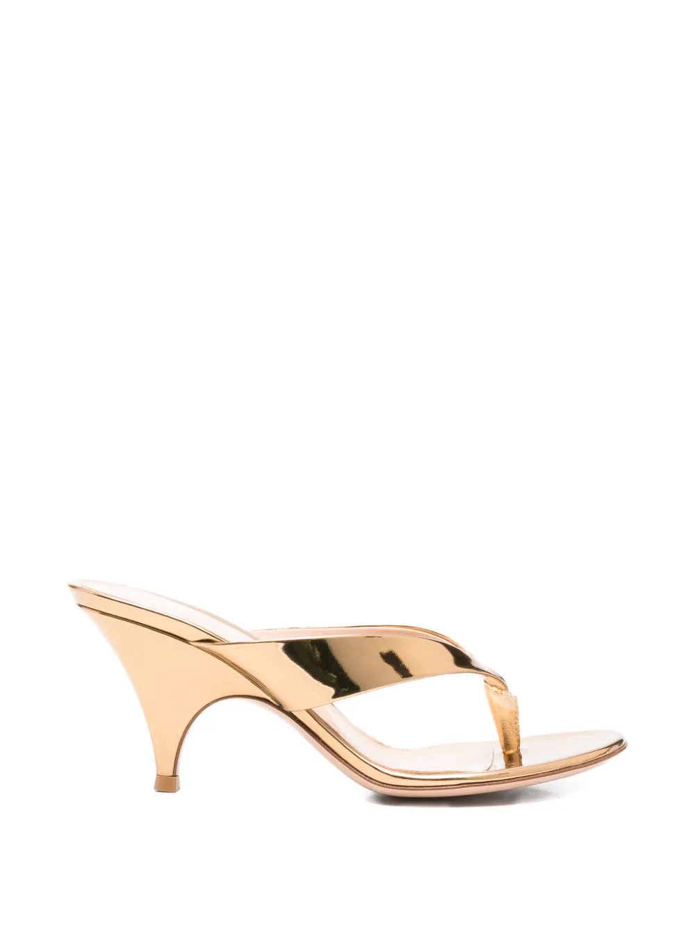 Gianvito Rossi silk sandals Goud
