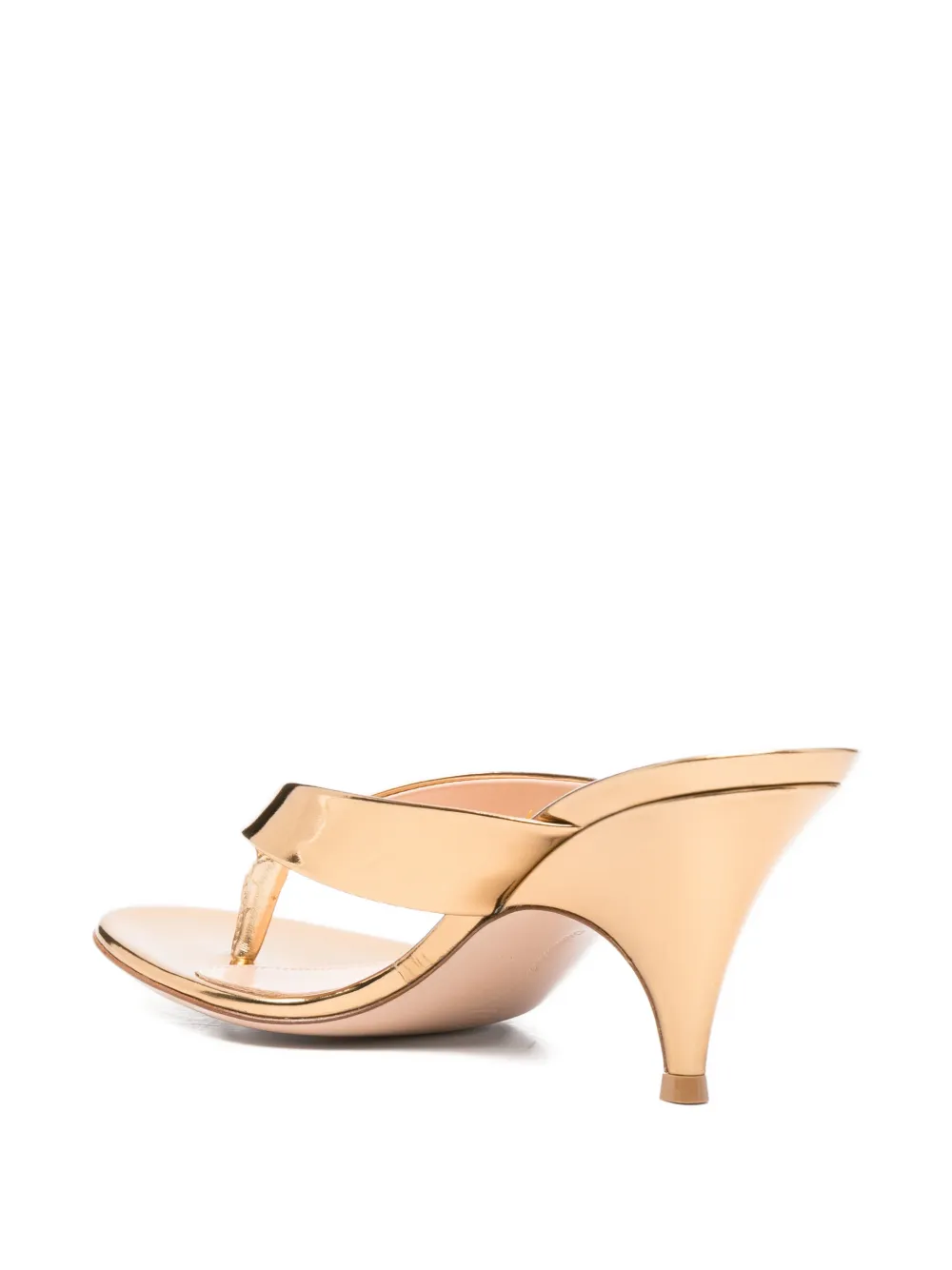 Gianvito Rossi silk sandals Goud
