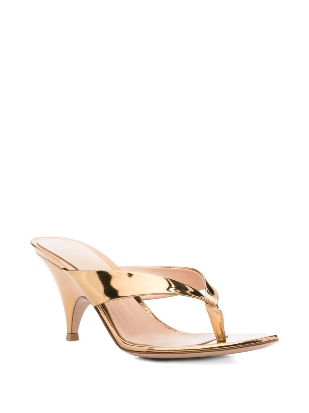 Gianvito Rossi silk sandals Goud