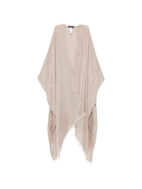Fabiana Filippi frayed poncho