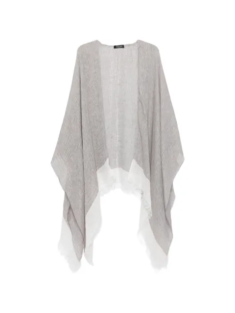 Fabiana Filippi frayed poncho
