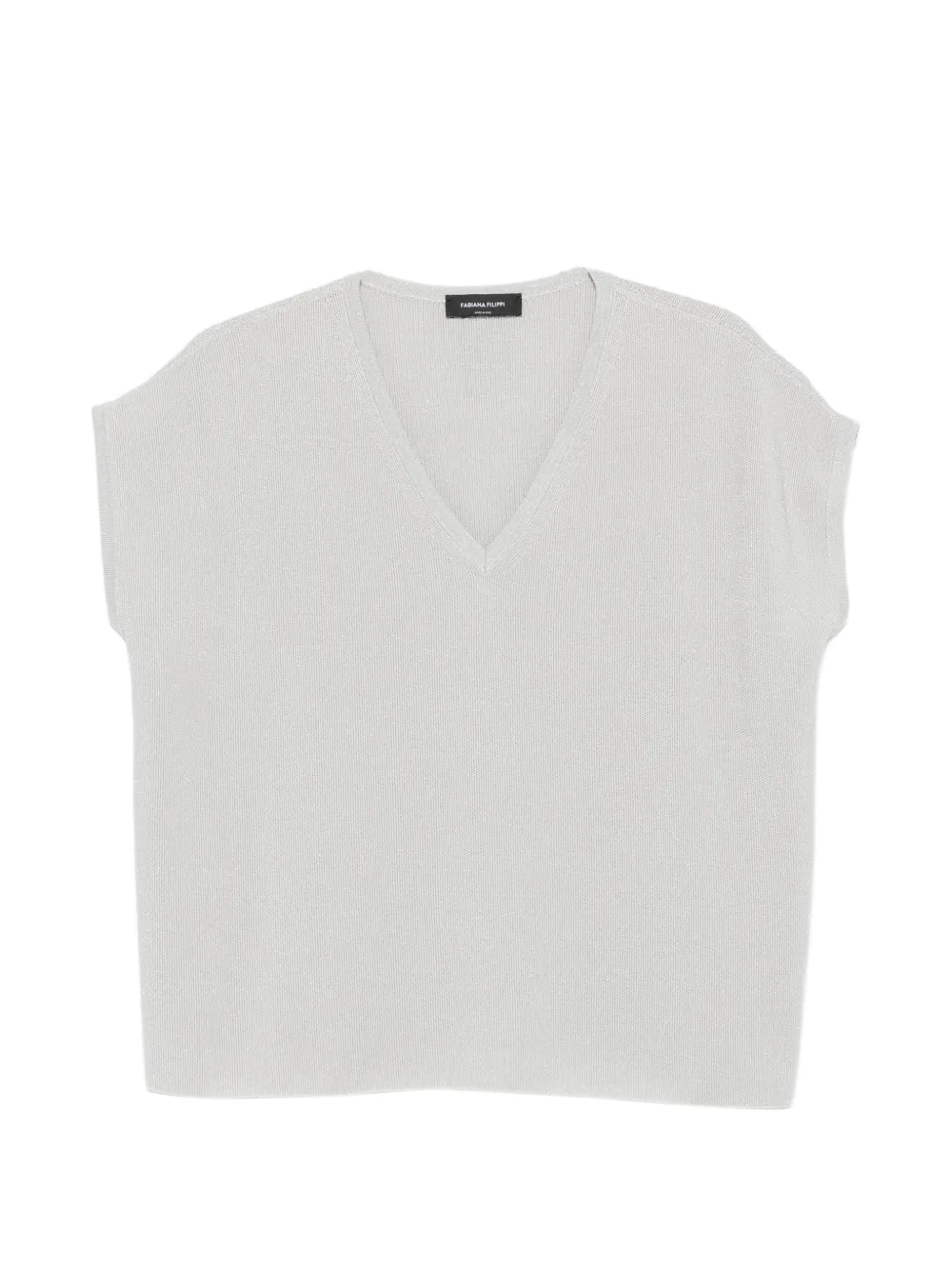Fabiana Filippi V-neck T-shirt - Grigio