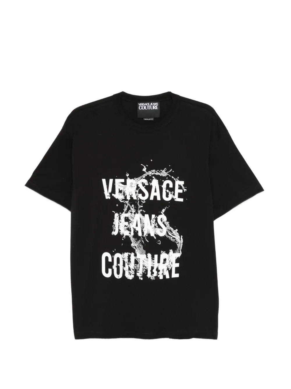 Versace Jeans Couture graphic-lettering T-shirt - Nero