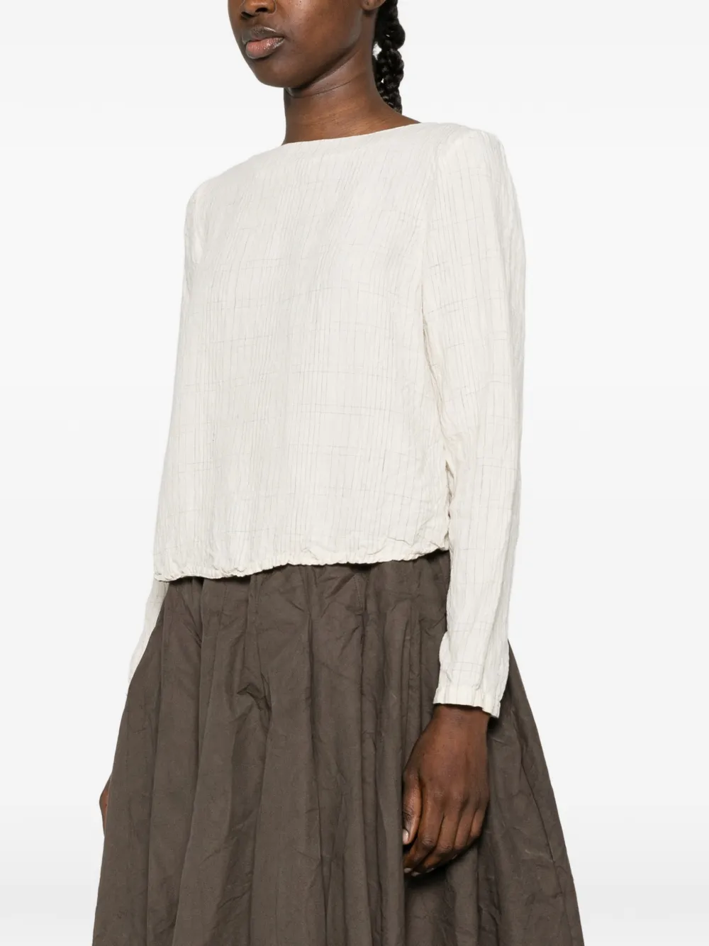  Ricorrrobe Patterned Long-sleeve Blouse - Neutrals 