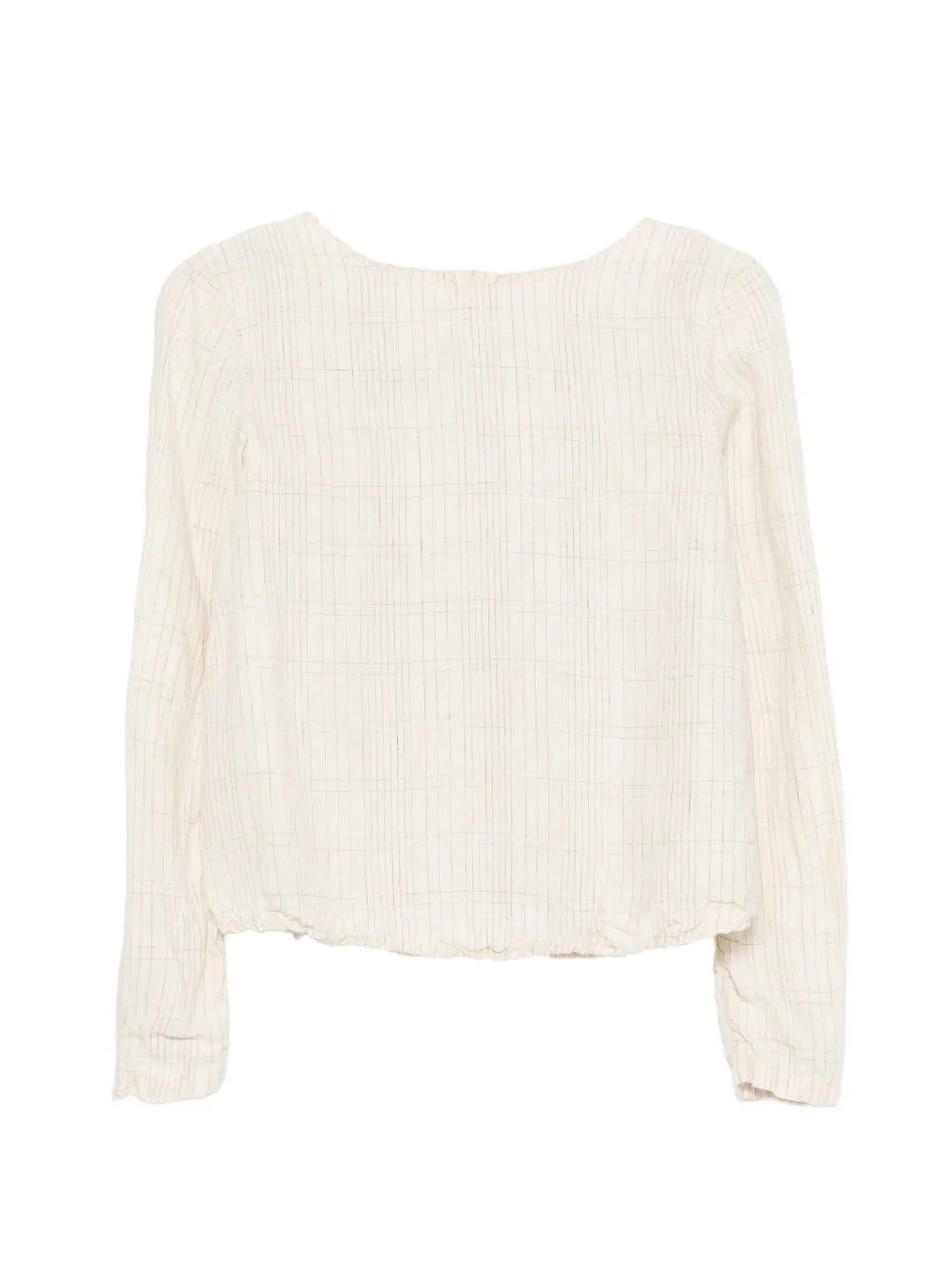 Ricorrrobe patterned long-sleeve blouse - Toni neutri