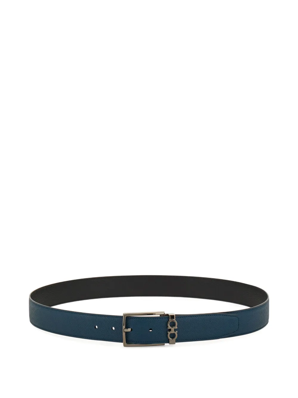 Ferragamo Gancini reversible and adjustable belt - Blu