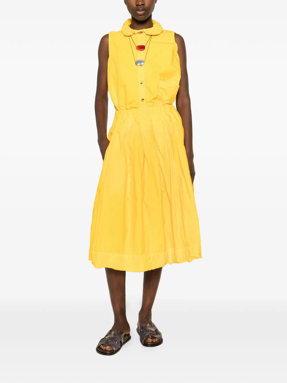  Ricorrrobe Cotton Buttoned Blouse - Yellow 