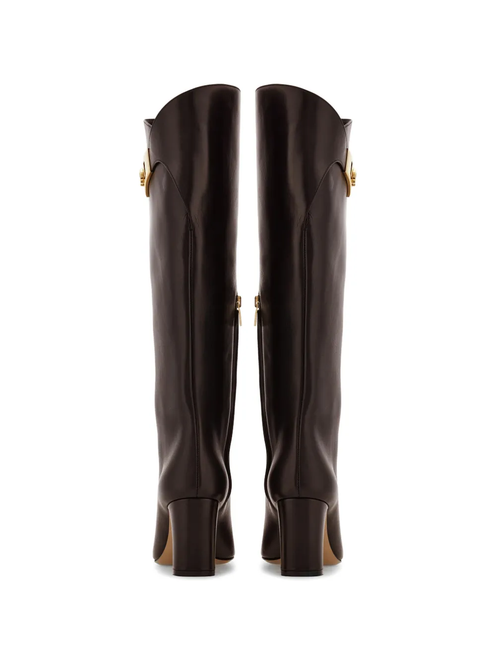 Ferragamo Hug laarzen met gesp Bruin