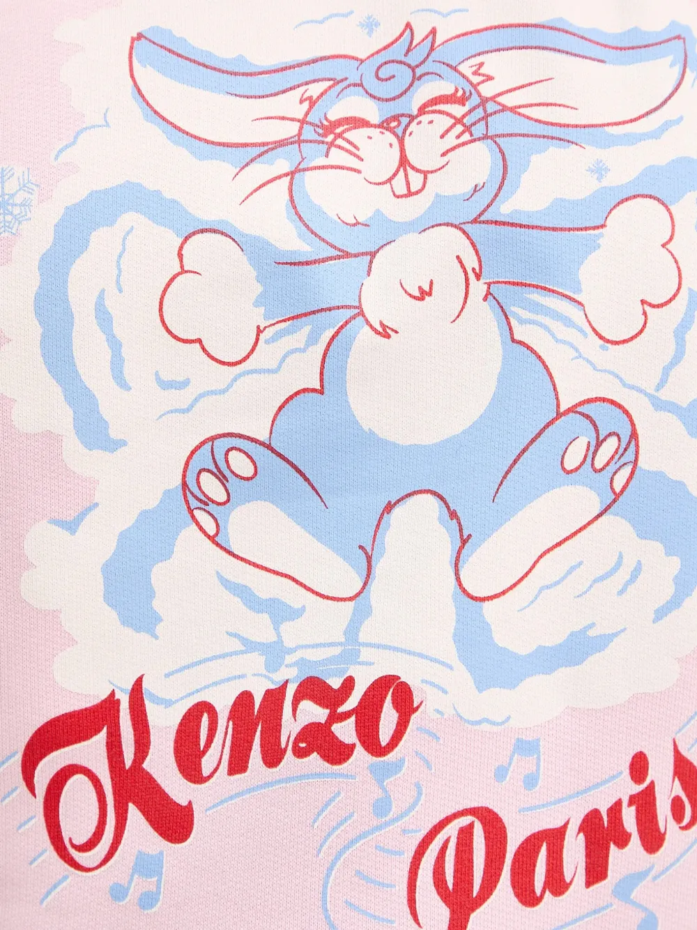 Kenzo Sweater met konijnendetail Roze