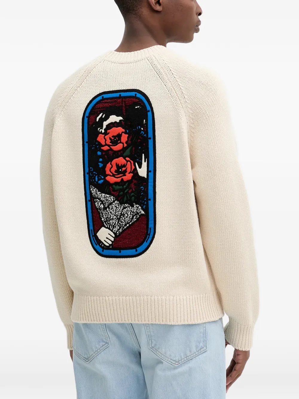  Kenzo Logo-embroidered Sweater - Neutrals 