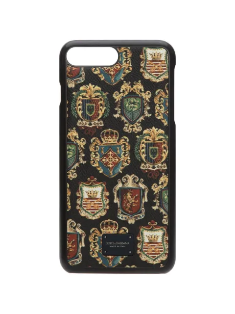 Dolce & Gabbana crest print phone case