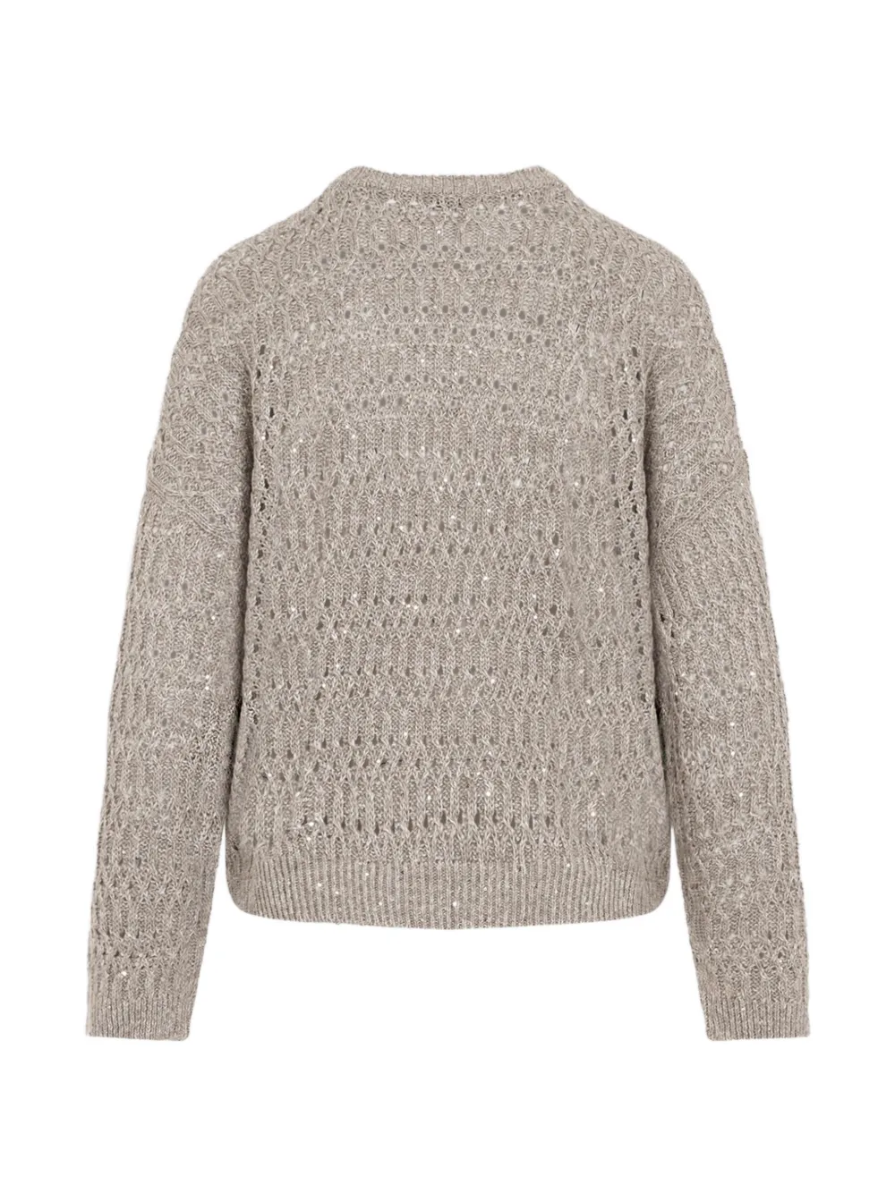  Brunello Cucinelli Open Knit Sweater - Neutrals 