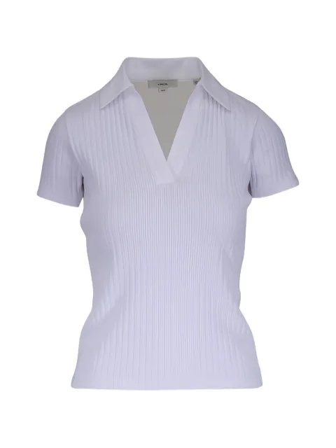 Vince V-neck ribbed T-shirt