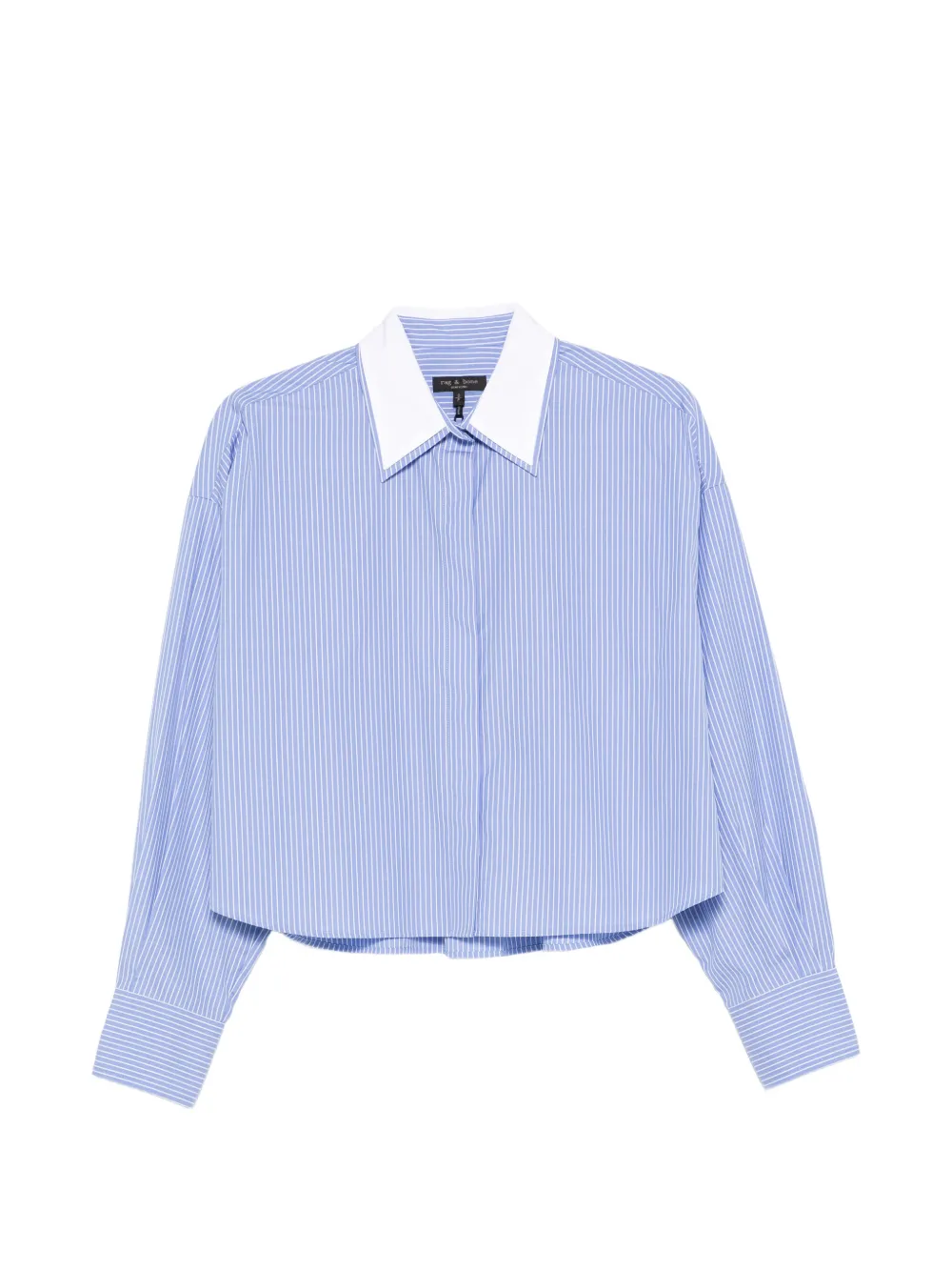 Rag & Bone Striped-pattern Shirt In Blue