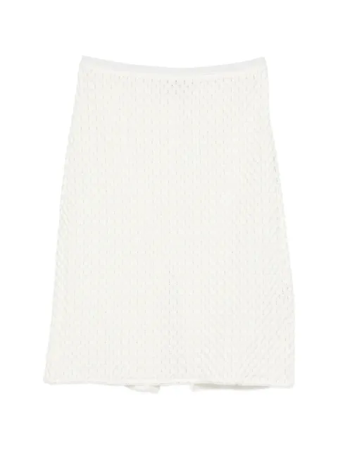 Stine Goya knitted front-slit skirt