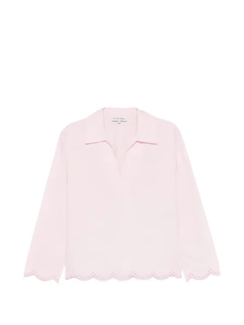 Stine Goya blusa con borde festoneado
