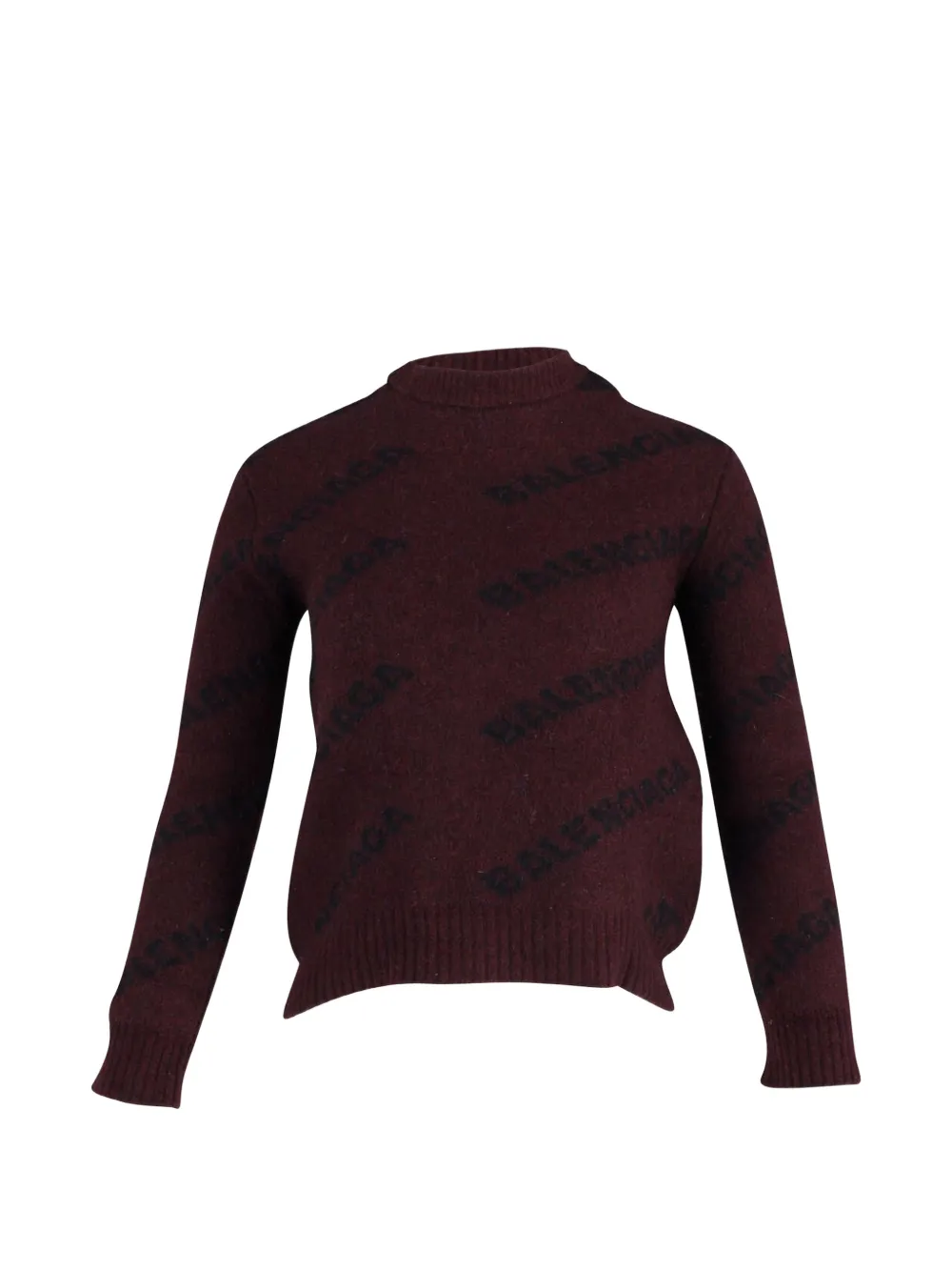 Balenciaga Pre-Owned logo round-neck sweater - Rosso