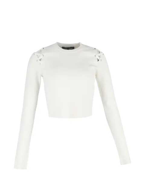 Proenza Schouler top corto con agujetas