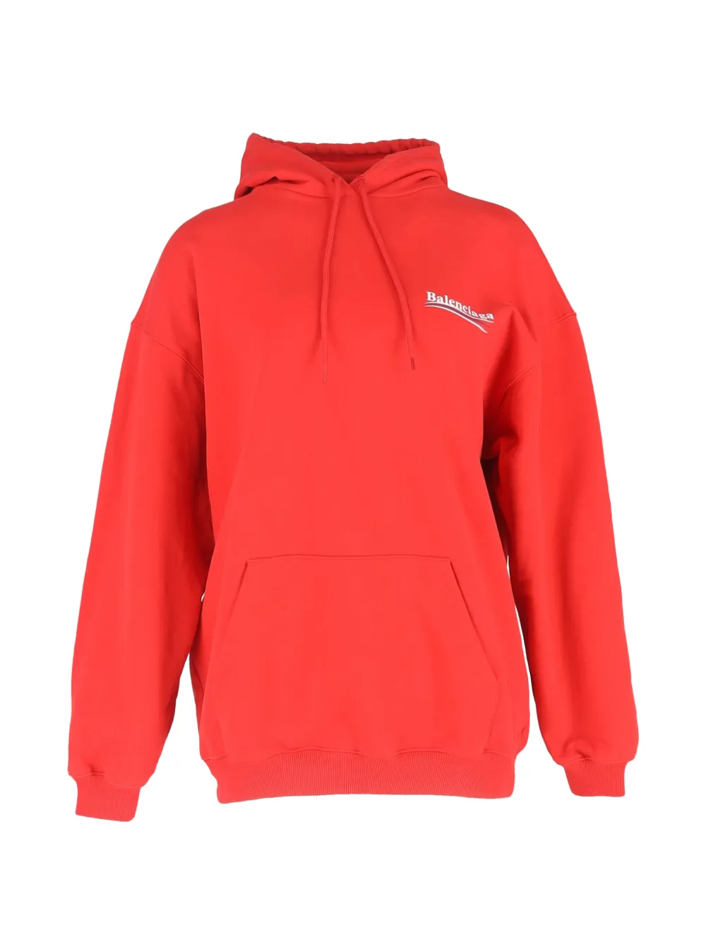Balenciaga Pre-Owned Campaign logo-print hoodie - Rosso