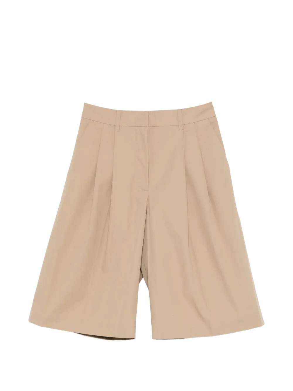 Yves Salomon pleated shorts - Toni neutri