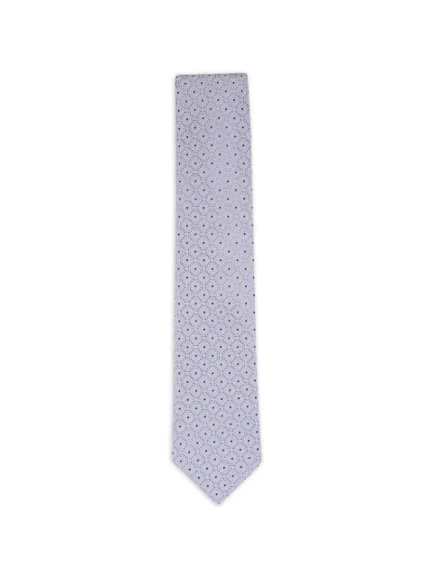 Eton geometric patterned tie