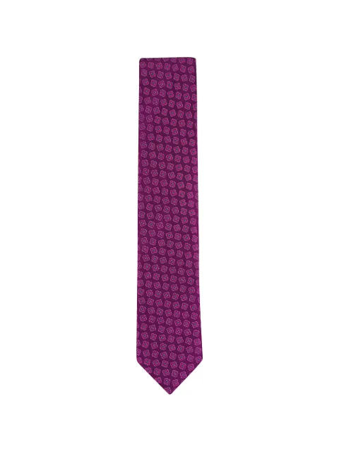 Eton Medallion woven silk necktie
