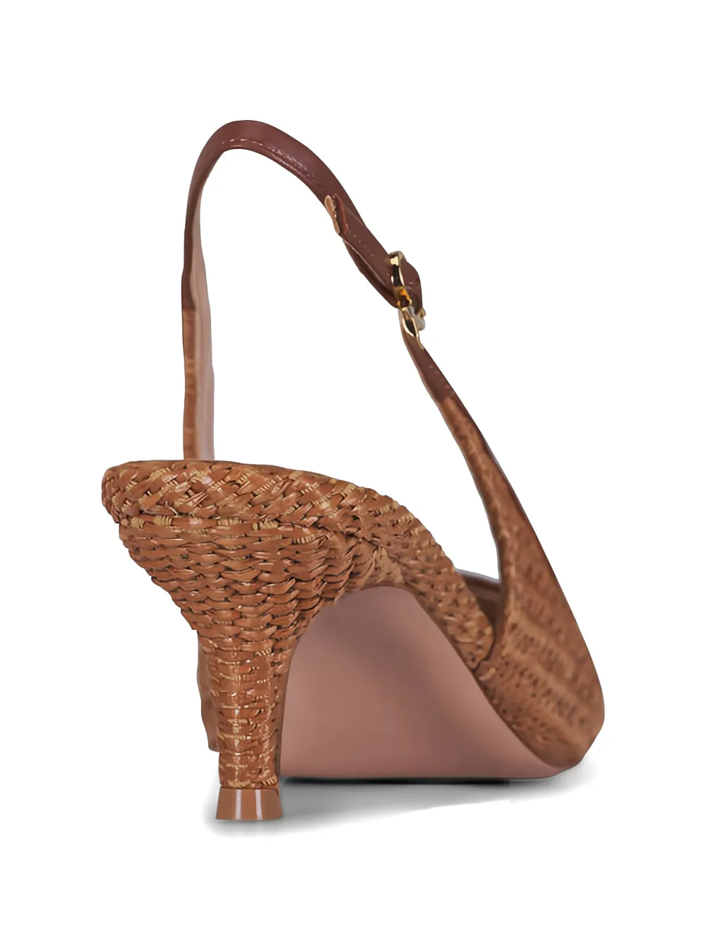 Gianvito Rossi Mincora leren pumps Bruin