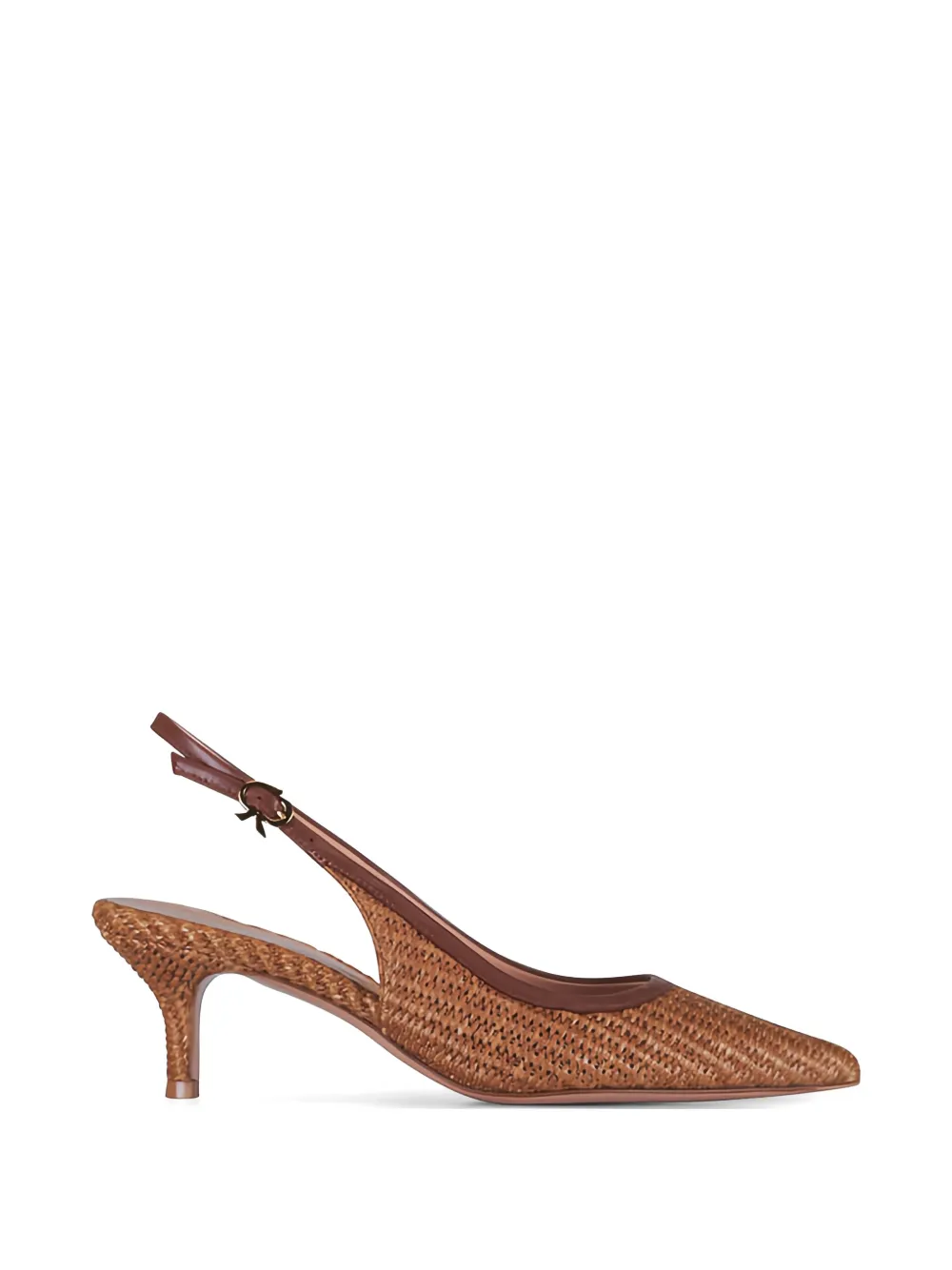Gianvito Rossi Mincora leren pumps Bruin