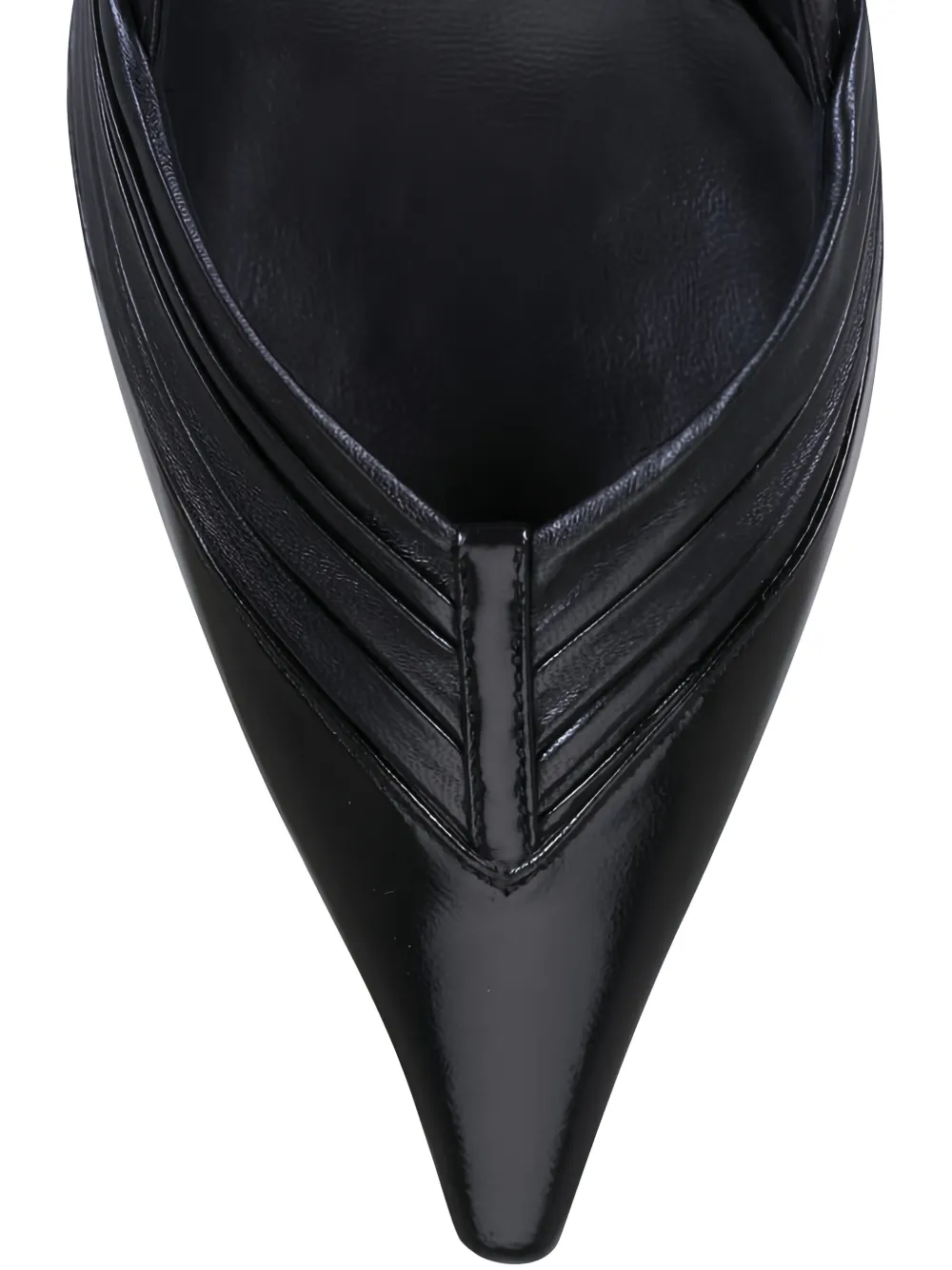 Jimmy Choo Afia slingback pumps met ruches Zwart