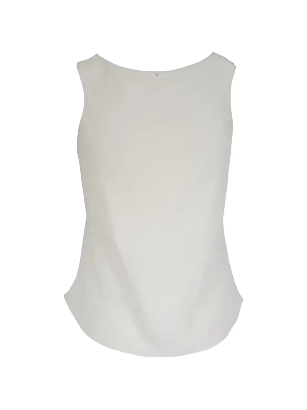 Crew Neck Sleeveless Blouse