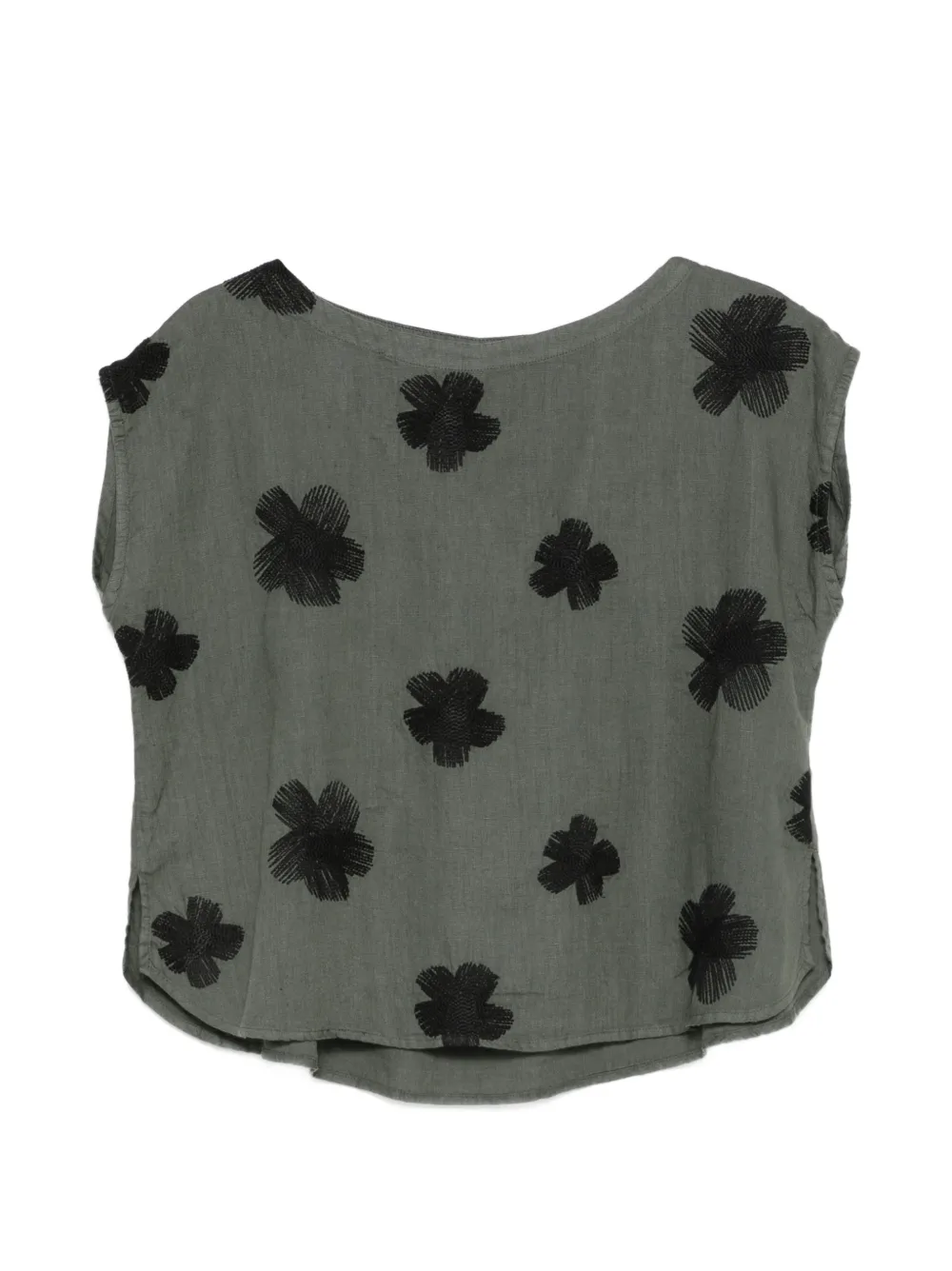 Rosso 35 Floral Blouse In Gray