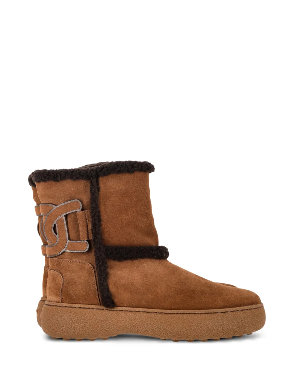 Tod's Vintage Kate shearling boots - Marrone