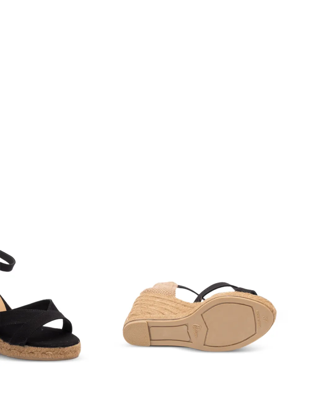 Castañer Espadrilles met gespbandjes Zwart