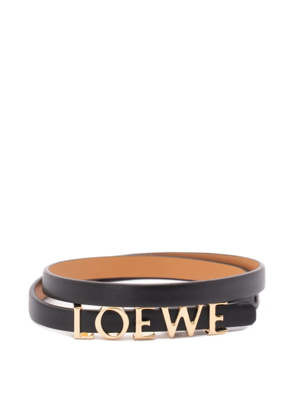 LOEWE logo-plaque bracelet - Nero