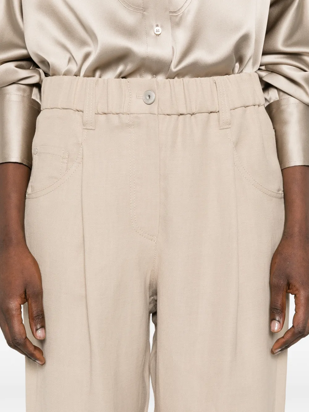 브루넬로쿠치넬리 밴딩 웨이스트 팬츠 MH126P9148C9195