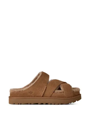 UGG Tazzlita shearling-lined Slippers | Brown | FARFETCH